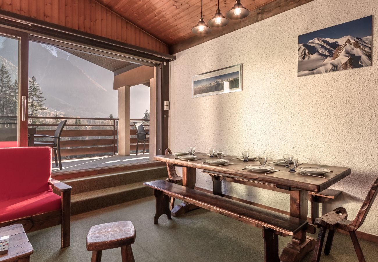 Appartement à Chamonix-Mont-Blanc - Cristal des Glaces - Balcon avec vue imprenable