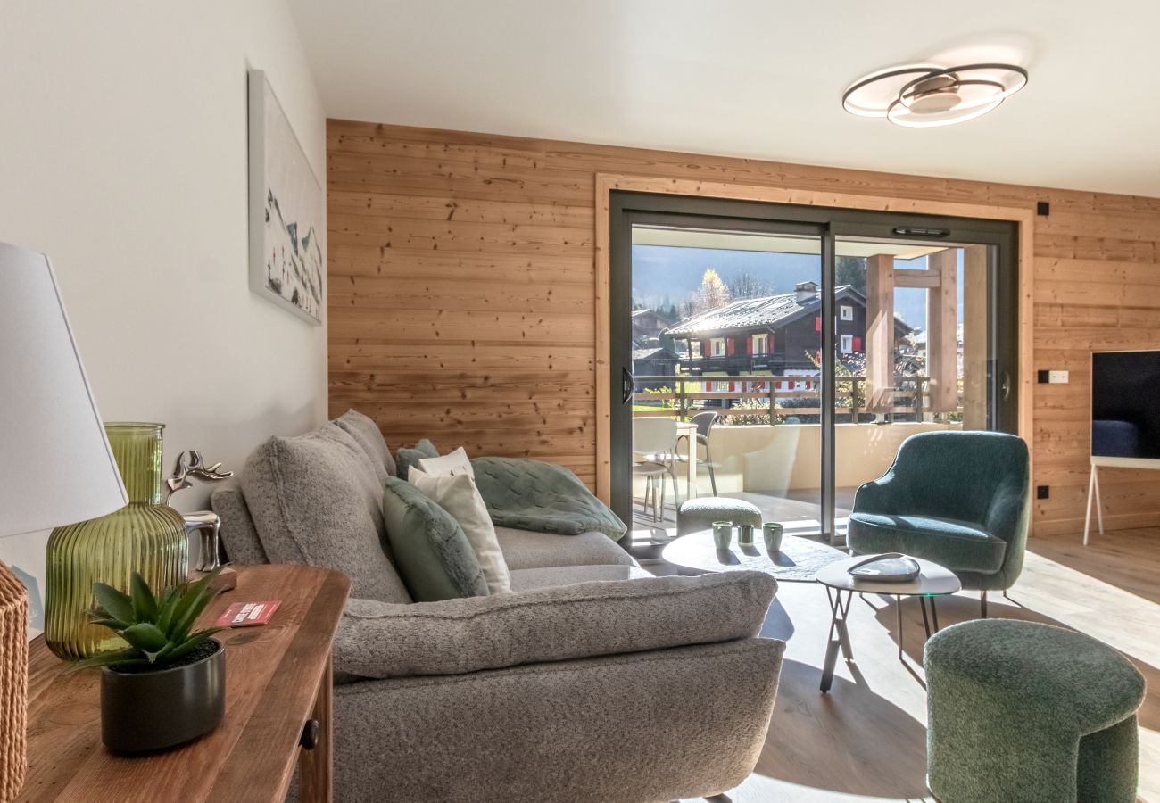 Appartement à Les Houches - Les Cosmiques - Grande terrasse - Vue Mt.Blanc