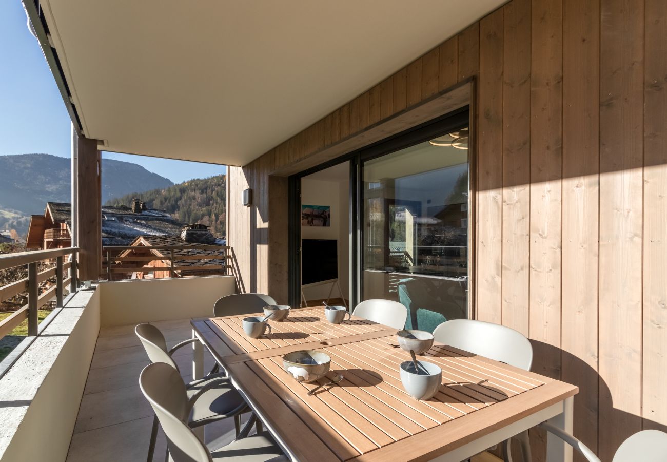 Appartement à Les Houches - Les Cosmiques - Grande terrasse - Vue Mt.Blanc