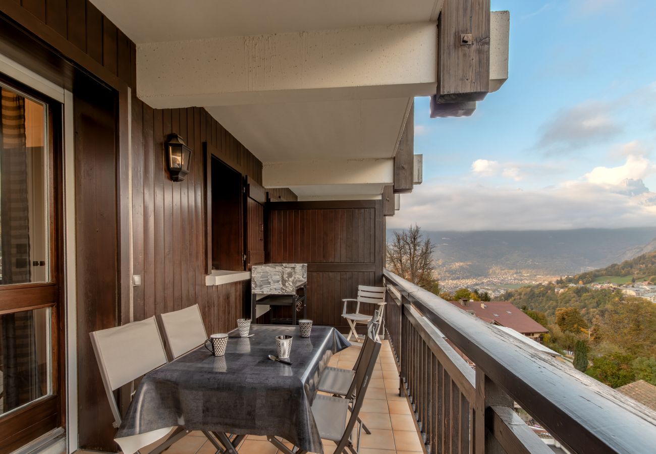 Studio à Saint-Gervais-les-Bains - Vue du Rosay - Balcon, vue montagne et confort