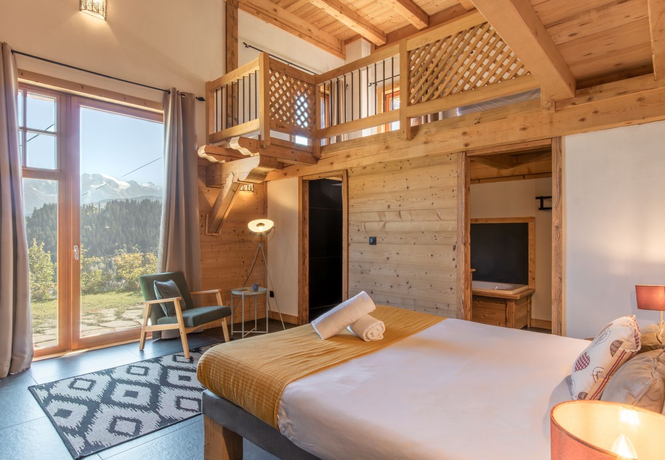 Appartement à Cordon - Appt Vincent - 200 m2 - Idéal famille - Vue Mont-B