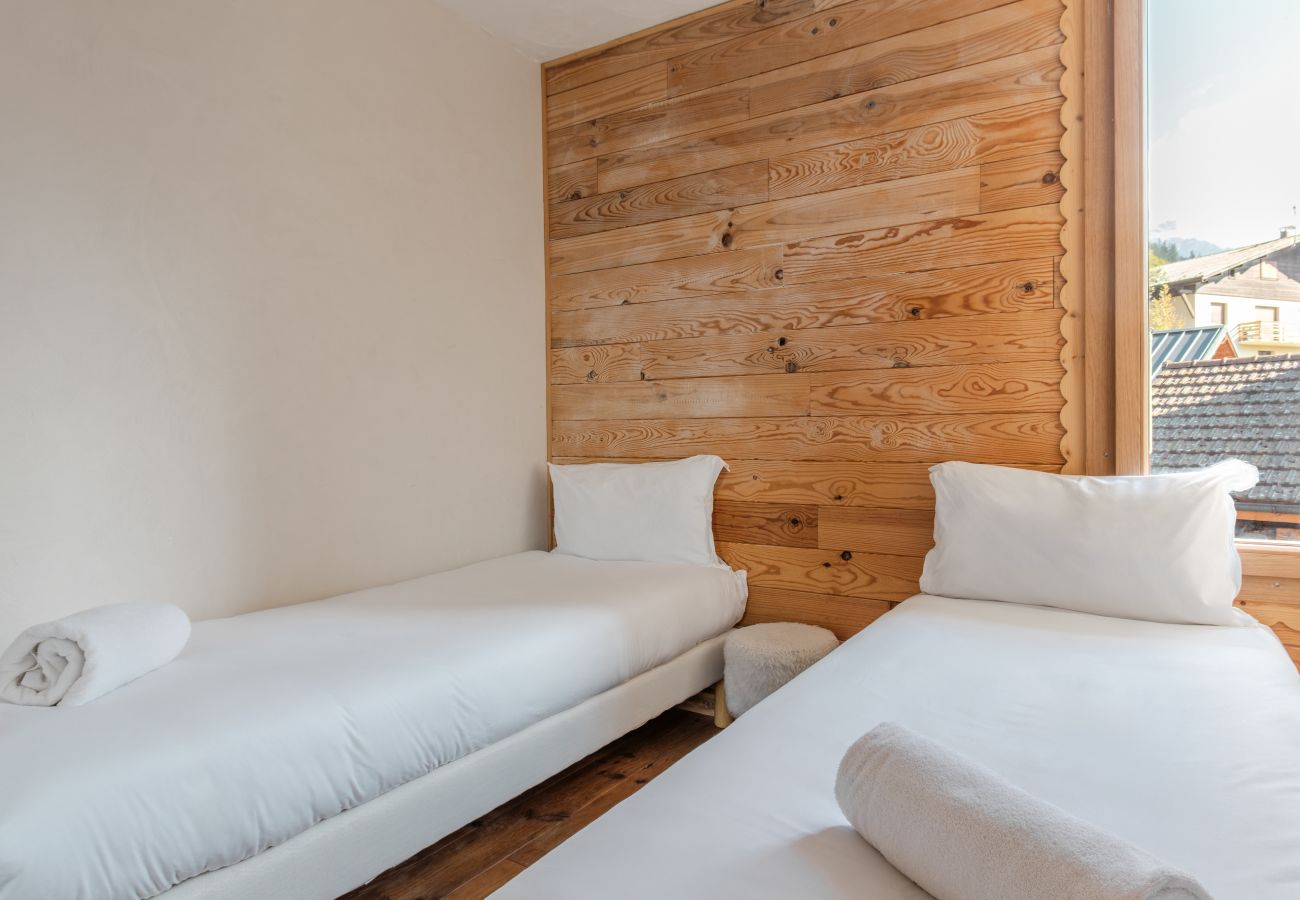 Appartement à Saint-Gervais-les-Bains - Au coin du feu - Vue chaine Mont Blanc