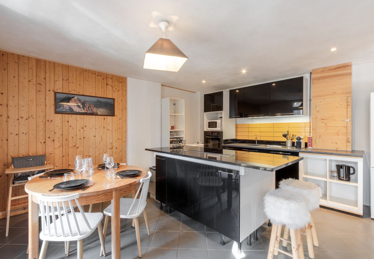 Appartement à Saint-Gervais-les-Bains - Au coin du feu - Vue chaine Mont Blanc