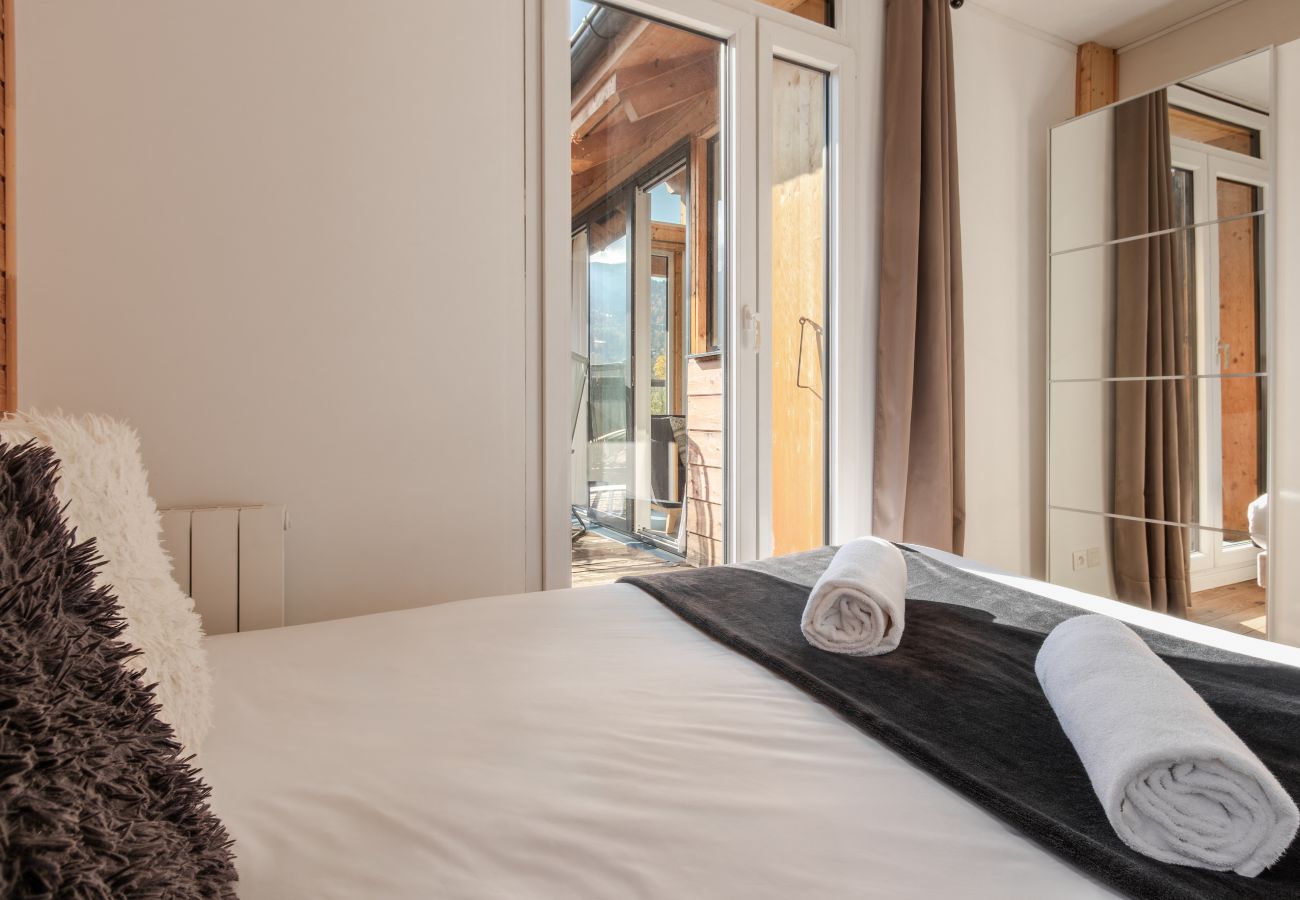 Appartement à Saint-Gervais-les-Bains - Au coin du feu - Vue chaine Mont Blanc