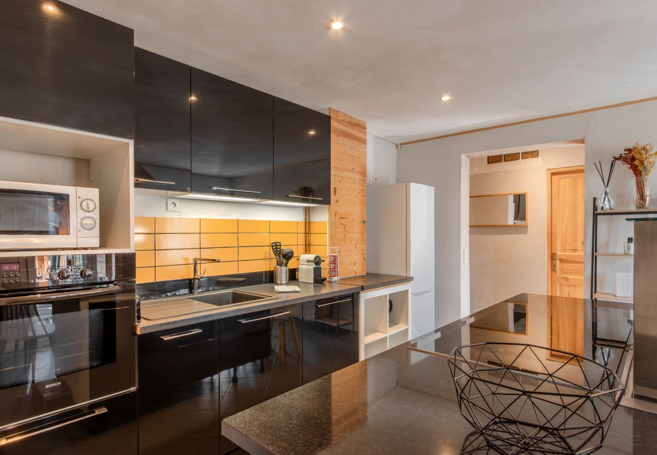 Appartement à Saint-Gervais-les-Bains - Au coin du feu - Vue chaine Mont Blanc