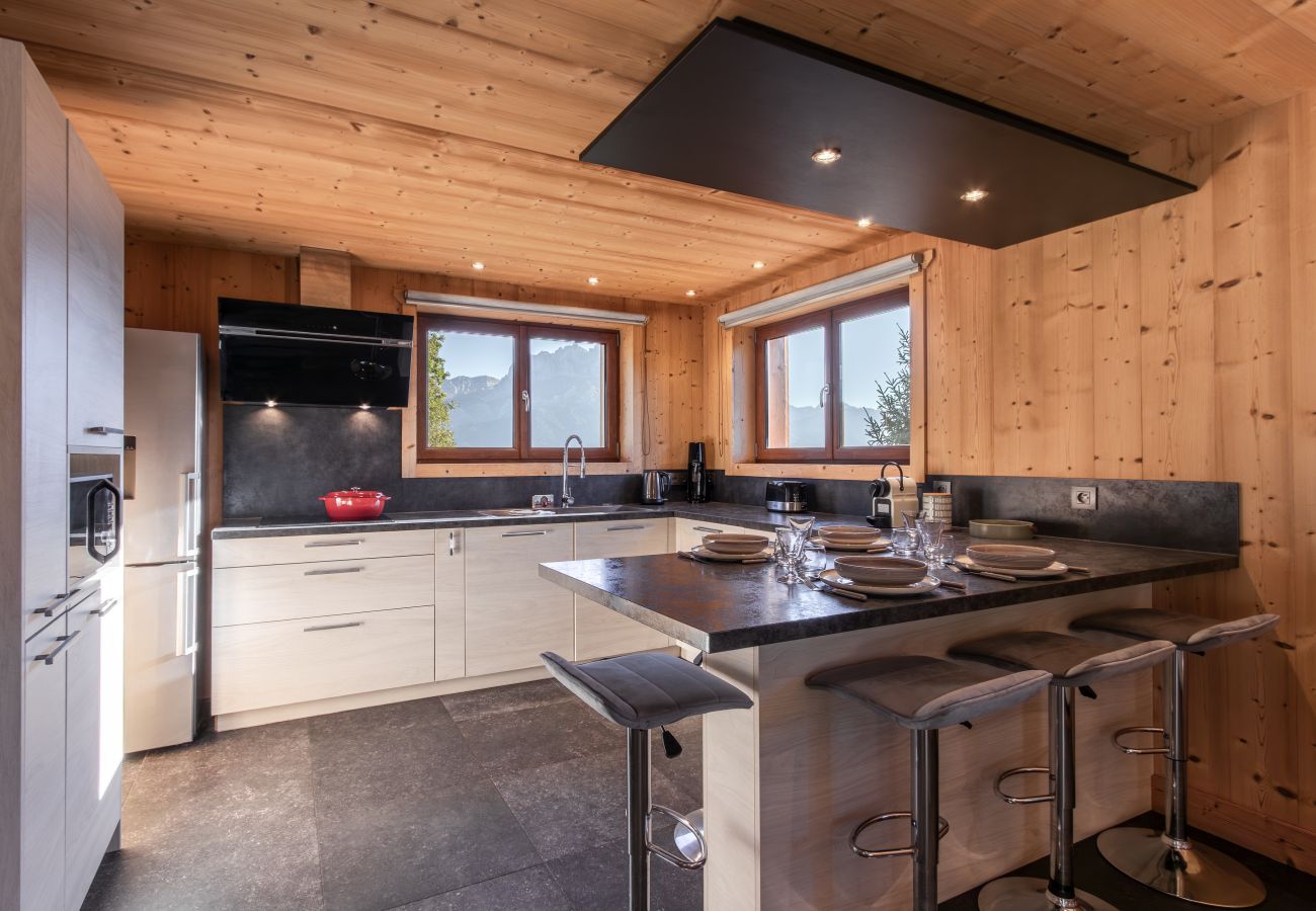 Chalet à Cordon - Chalet Mont Blanc - Départ ski -Vue exceptionnelle