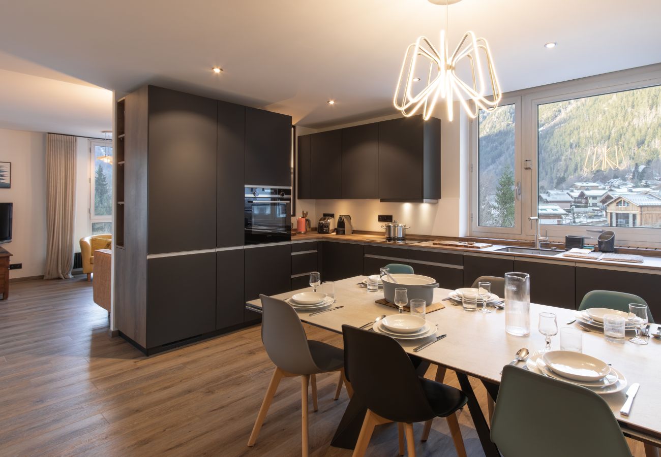 Appartement à Chamonix-Mont-Blanc - Quartz - Appt 4 étoiles vue Mont-Blanc - Centre