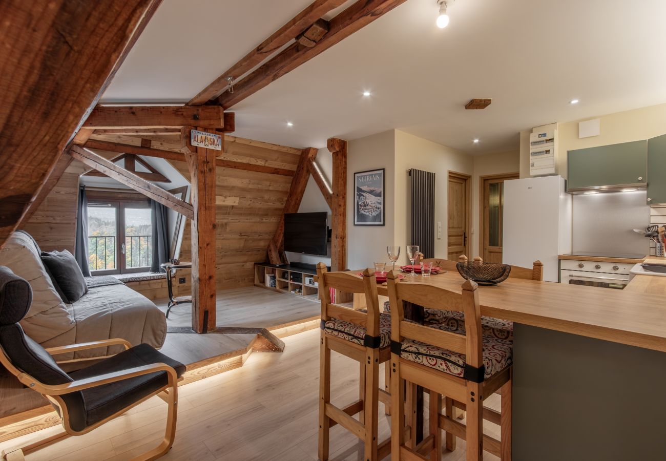 Appartement à Saint-Gervais-les-Bains - La Marquise - Rénové - Vue Aravis & proche thermes