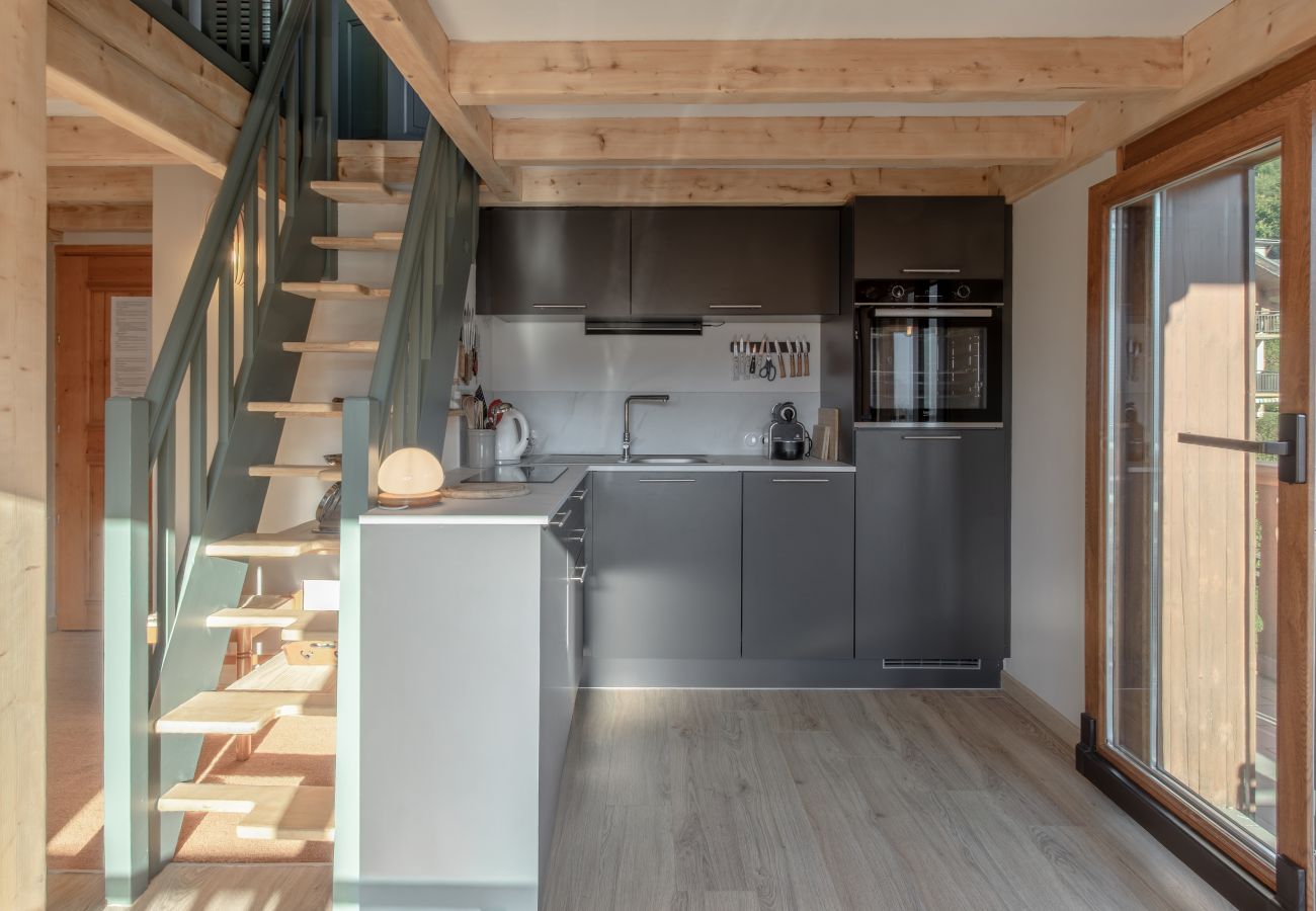 Appartement à Saint-Gervais-les-Bains - Le Mont Joux - Vue montagne & télécabine