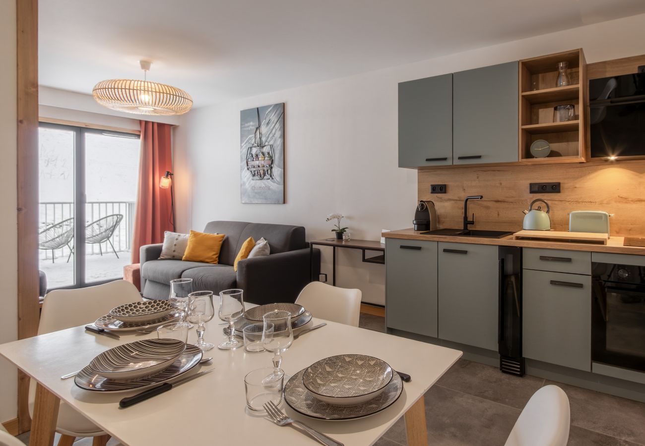 Appartement à Les Houches - Kandahar de kayla - Vue, SPA-  Remontées à 5 min