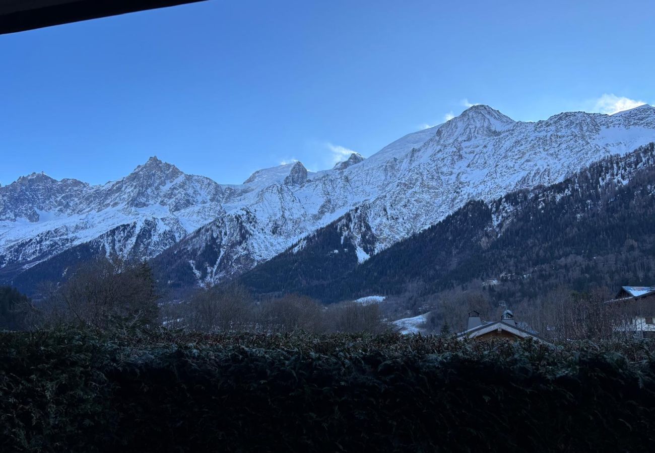 Studio à Les Houches - Le Cocon du Prarion – Ski, vue & jardin