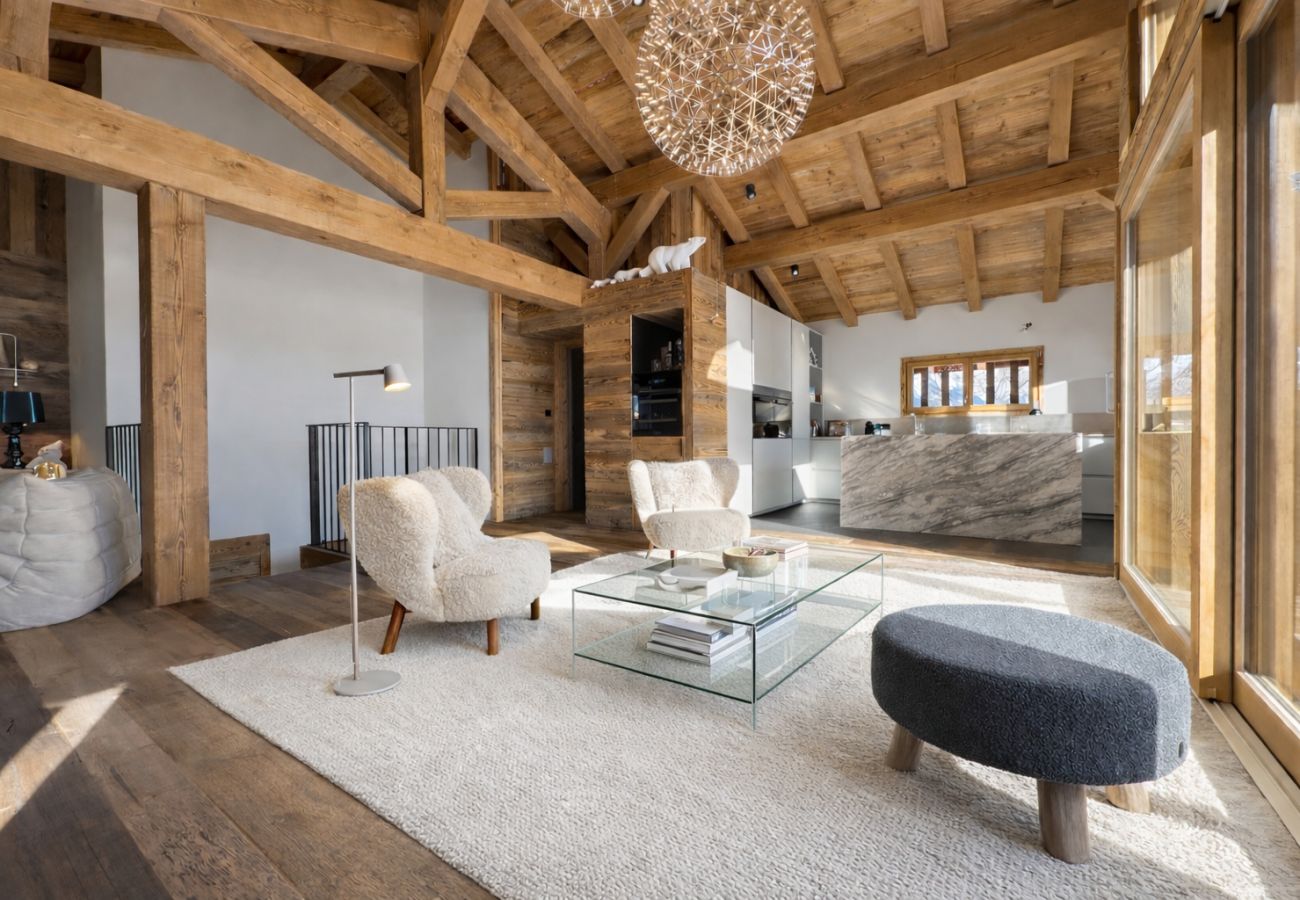 Chalet à Combloux - Chalet Suzan’e – Panorama Mont-Blanc & jacuzzi