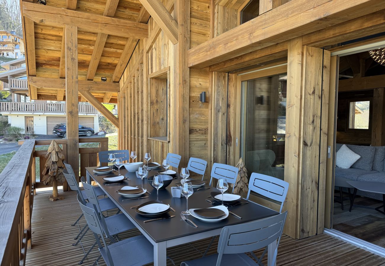 Chalet à Combloux - Chalet Suzane – Panorama Mont-Blanc & jacuzzi