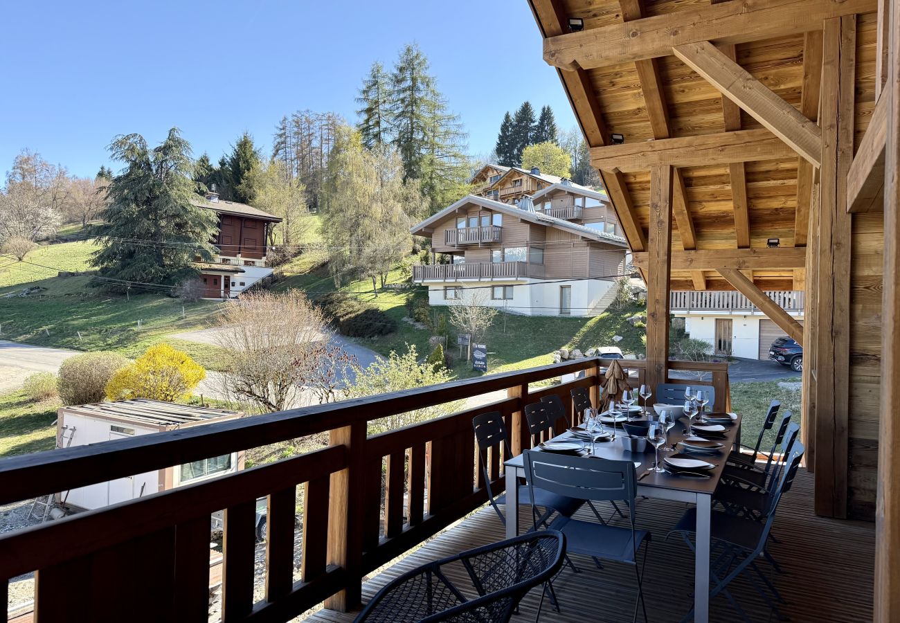 Chalet à Combloux - Chalet Suzane – Panorama Mont-Blanc & jacuzzi