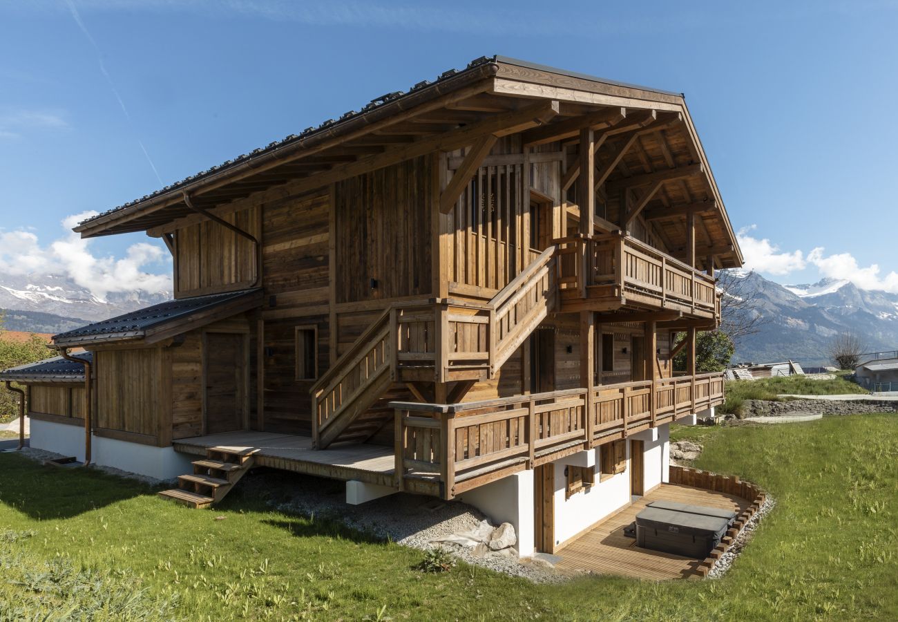 Chalet à Combloux - Chalet Suzane – Panorama Mont-Blanc & jacuzzi