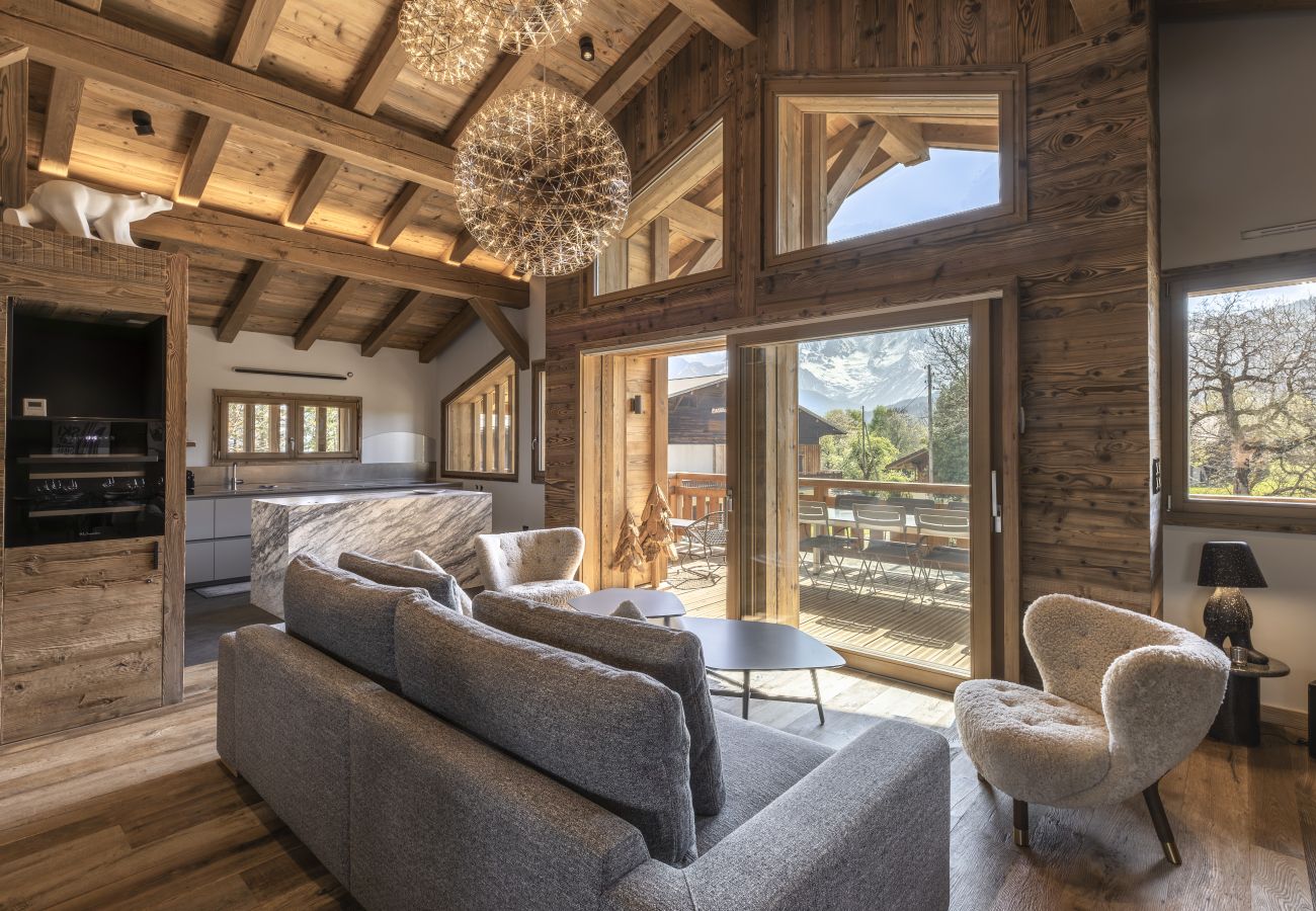 Chalet à Combloux - Chalet Suzane – Panorama Mont-Blanc & jacuzzi