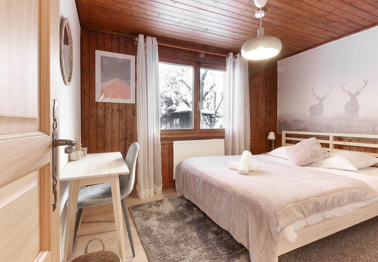 Apartamento em Chamonix-Mont-Blanc - Les Fleurs de Cham bottom - Jardin privé - Vues -