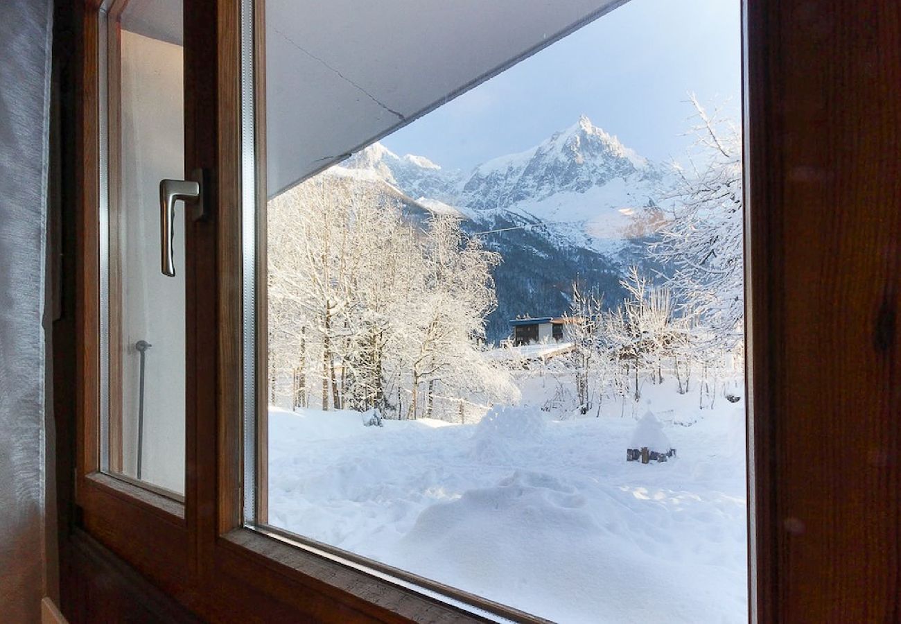 Apartamento em Chamonix-Mont-Blanc - Les Fleurs de Cham bottom - Jardin privé - Vues -