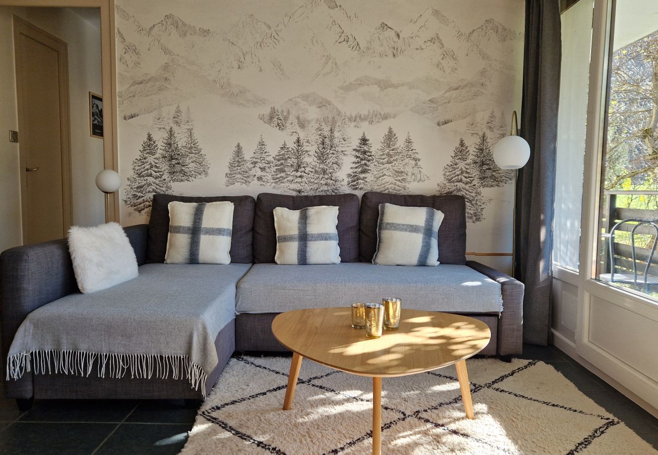 Apartamento em Chamonix-Mont-Blanc - Les Tussilages - Balcon et Terrasse vue Mont-Blanc