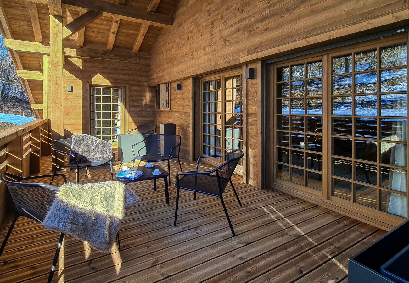 Chalet em Saint-Gervais-les-Bains - Chalet Remy - Chalet de luxe privé - Vues à 360°